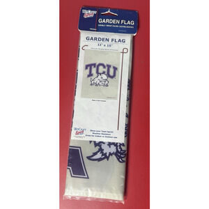 TCU Garden Flag 11" x 15" TCU NCAA NEW